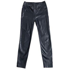 David Lerner Evereve Elliot Faux Leather Leggings Women's Small Black Moto Goth